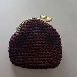 Italian Knit Kisslock Coin Purse